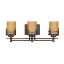 Asian Three Light Down Lighting 23.5" Wide Bathroom Fixture from the Mission Ridge Collection