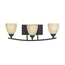 3 Light Bathroom / Vanity Fixture from the Tackwood Collection
