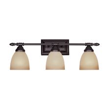 Three Light Down Lighting 23.75" Wide Bathroom Fixture from the Apollo Collection