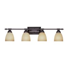 Four Light Down Lighting 31.25" Wide Bathroom Fixture from the Apollo Collection