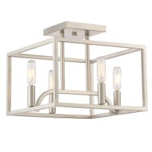 Uptown 4 Light 12" Wide Semi-flush Ceiling Fixture