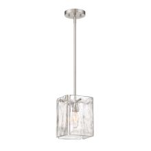 Madison Square 7" Wide 1 Light Pendant with Clear Artisan Glass