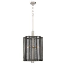 Baxter 5 Light 16" Wide Single Pendant with Black Mesh Shade