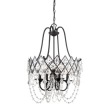 Ravina 4 Light 20" Wide Single Tier Mini Chandelier with Crystal Accents