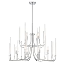 Laretto 12 Light 31" Wide Taper Candle Chandelier