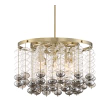 Villa Rose 8 Light 17" Wide Chandelier