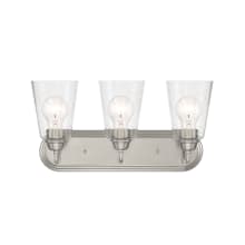 Zane 3 Light 19" Wide Bathroom Vanity Light