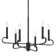 Summit 6 Light 26" Wide Candle Style Chandelier