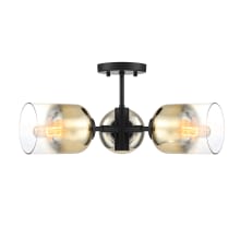 Gatsby 3 Light 21" Wide Semi-flush Ceiling Fixture