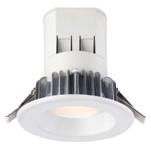 Easy-Up LED Canless Recessed Fixture with 4" Baffle Trims - IC Rated and Airtight