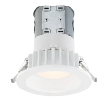 Easy-Up LED Canless Recessed Fixture with 4" Baffle Trims - IC Rated and Airtight