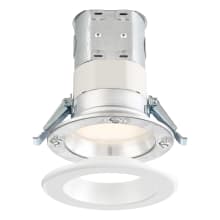 Easy-Up LED Canless Recessed Fixture with 4" Baffle Trims - IC Rated and Airtight