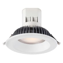 Easy-Up LED Canless Recessed Fixture with 6" Baffle Trims - IC Rated and Airtight