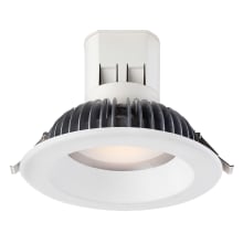 Easy-Up LED Canless Recessed Fixture with 6" Baffle Trims - IC Rated and Airtight