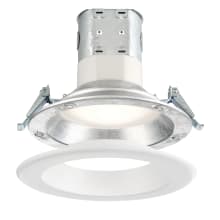 Easy-Up LED Canless Recessed Fixture with 6" Baffle Trims - IC Rated and Airtight