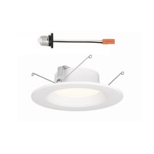LED Canless Recessed Fixture with 6" Baffle Trims - Airtight