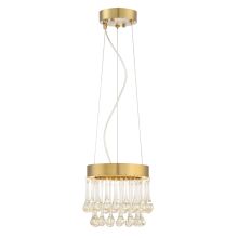 Lucienne Single Light 8" Wide 11 Watt LED Pendant with Crystal Accents