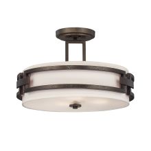 3 Light Semi-Flush Mount Ceiling Fixture from the Del Ray Collection