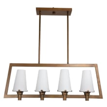 Hyde Park 4 Light Pendant with Opal Shade