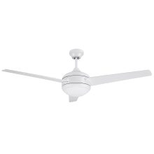Treviento 52" 3 Blade LED Indoor Ceiling Fan with Frosted Glass Shade