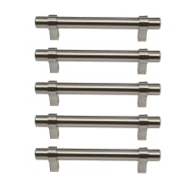 Emery 3-3/4 Inch Center to Center Bar Cabinet Pull - Pack of 5