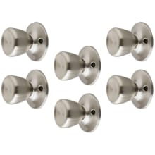 Terrace Single Dummy Door Knob with Round Rose - Pack of 6