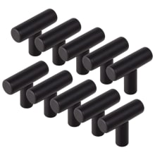 T-Pull 1-9/16 Inch Bar Cabinet Knob - Pack of 10