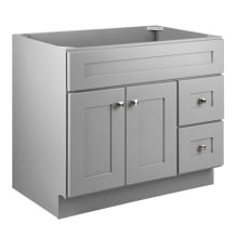 Brookings 36" Single Free Standing Vanity Cabinet Only - Less Vanity Top