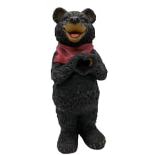 Polyresin Heart-Hands Bear Indoor/Outdoor Statue