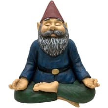 Polyresin Yoga Gnome Indoor/Outdoor Statue