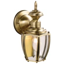 Jackson 10" Tall Outdoor Wall Sconce with Clear Glass Shade