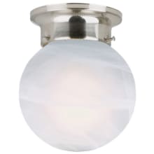 Millbridge 6" Wide Flush Mount Globe Ceiling Fixture with Frosted Glass Shade
