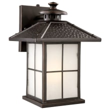 Gladstone 11" Tall LED Outdoor Wall Sconce with Frosted Glass Shade