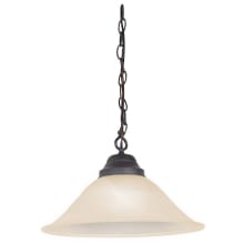 Millbridge 15" Wide Pendant with Alabaster Glass Shade