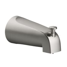 Wall Mounted Tub Spout with Threaded Connection and Integrated Diverter