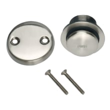 Toe Tap Tub Drain with Overflow Cover