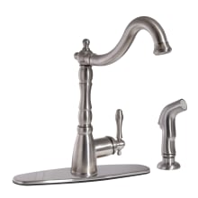 Oakmont 1.8 GPM Widespread Faucet - Includes Side Spray, and Escutcheon