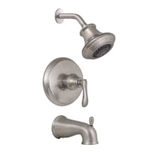 Tub and Shower Trim Package with Multi-Function Shower Head and Tub Spout