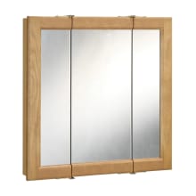 48" Framed Triple Door Mirrored Medicine Cabinet from the Richland Collection