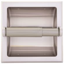 Satin Nickel Recessed Toilet Paper Holder from the Millbridge Collection