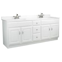 Concord 72" Double Free Standing Wood Vanity Cabinet Only - Less Vanity Top