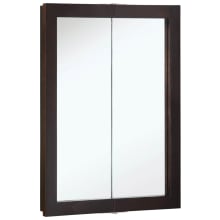 Ventura 24" Framed Double Door Mirrored Medicine Cabinet