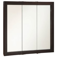 Ventura 36" Framed Triple Door Mirrored Medicine Cabinet