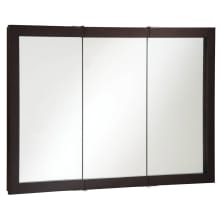 48" Framed Triple Door Mirrored Medicine Cabinet from the Ventura Collection