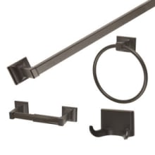 Millbridge Four Piece Accessory Kit with Towel Bar, Paper Holder, Robe Hook, and Towel Ring