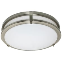 Ripon Single Light 14-1/2" Wide Integrated LED Flush Mount Drum Ceiling Fixture