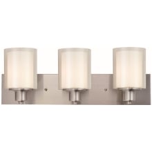 Penn 3 Light 24" Wide Vanity Light with Frosted Glass Shades