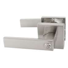 Karsen Single Cylinder Keyed Entry Door Lever Set With Square Rose