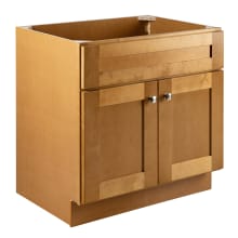 Brookings 22" Single Free Standing Wood Vanity Cabinet Only - Less Vanity Top