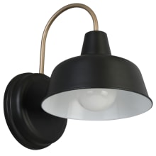 Mason 11" Tall Outdoor Wall Sconce with Steel Shade